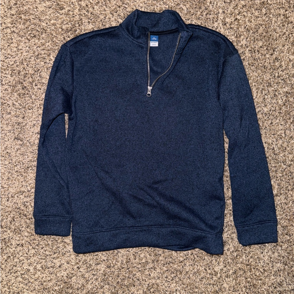 Boy’s Navy Blue Half-Zip Sweater